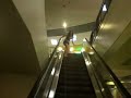 running up the escolator