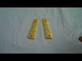 COLT 1911 CUSTOM GUN GRIPS - GOLD PLATED w/ SCROLL PATTERN