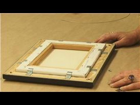 how to fasten picture in frame