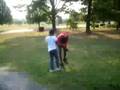 girl went crazy over a worm on her