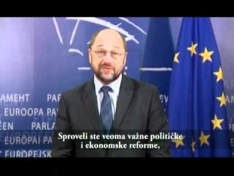 Мартин Шулц, председник Европског парламента, подржао Бориса Тадића