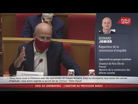 Hydroxychloroquine : échange tendu entre Didier Raoult et le sénateur Jomier