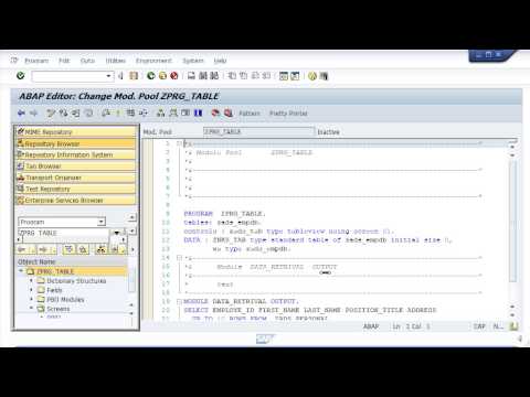 how to handle table control in bdc