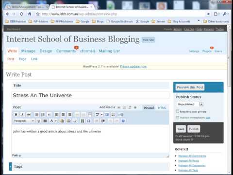 how to trackback in wordpress