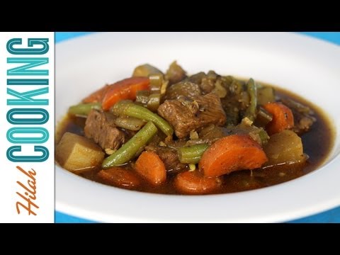 hilahcooking - Delicious vegetable beef stew! This hearty beef stew recipe has what it takes to warm up a cold evening. Serve with homemade biscuits or cornbread for an ext...
