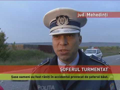 Șase oameni, răniți într-un accident provocat de un șofer băut