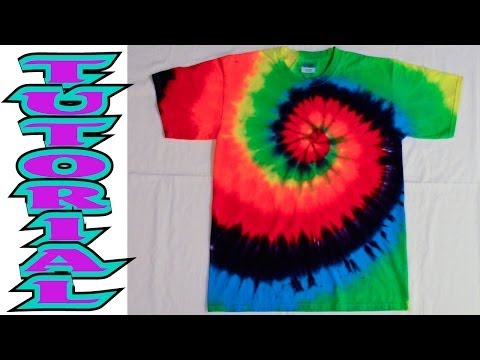 how to tie dye t shirts video