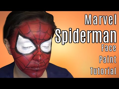 how to face paint spiderman