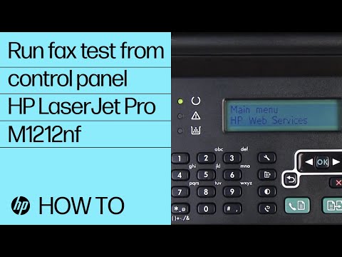 how to test hp fax