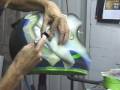 AIRBRUSHING A BEVEL EDGE USING AIRBRUSH FREE HANF SHIELDS