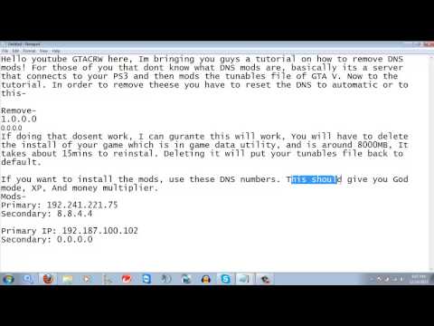 how to remove gta v dns