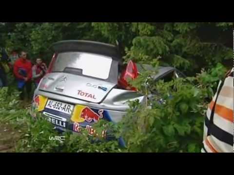 Kimi Raikkonen crash in Bulgaria rally (2010)