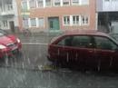 Heftiger Hagelsturm mit Gewitter in Bonn