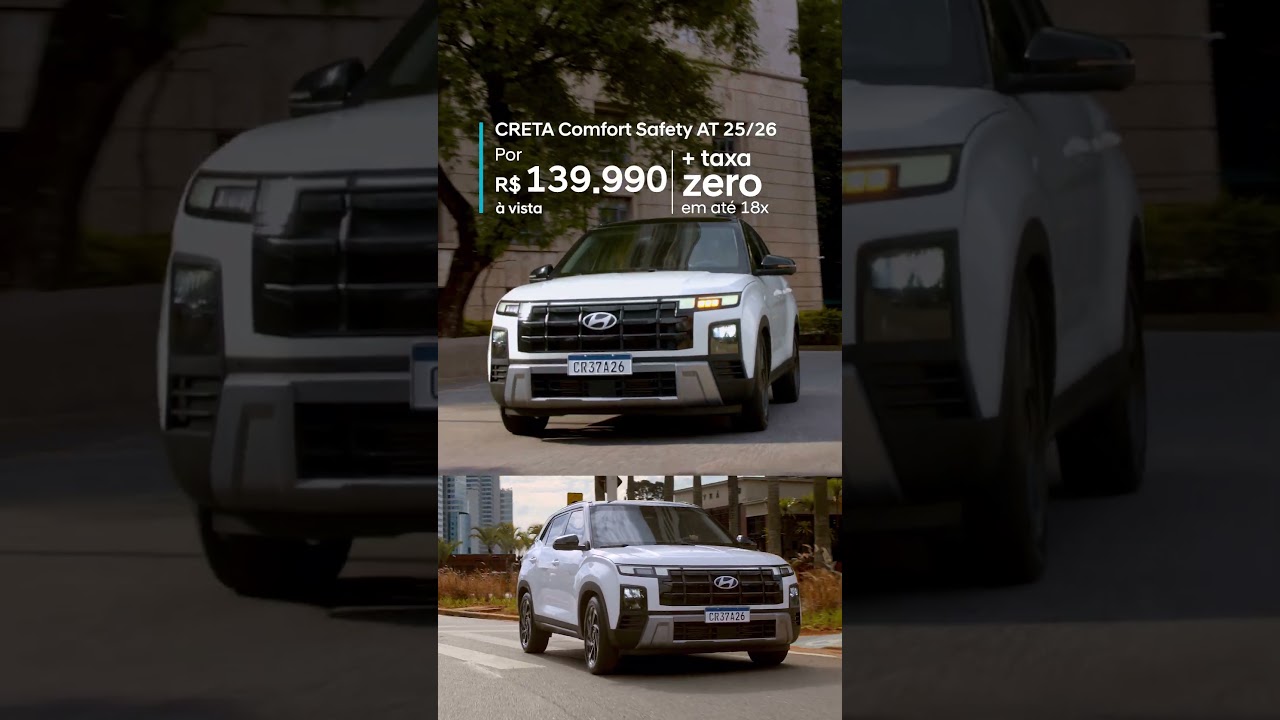 Quem testa, vai de Hyundai CRETA 0 km por R$ 139.990 + taxa zero