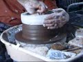 Large Wheel Thrown Vessel with two clay bodies