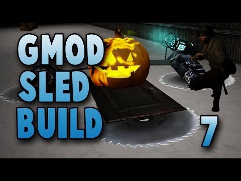 Pumpkin Space Ship Sled! (Gmod Sled Build #7)