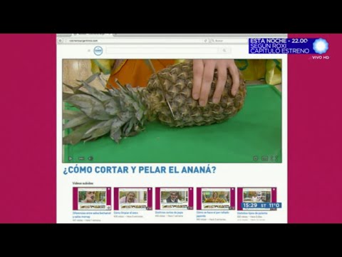 Cómo cortar y pelar el ananá