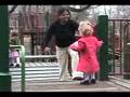 Melisende, Charlotte and Tati in the playground