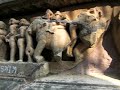 Thousand year old erotic sculptures at Khajuraho, India
