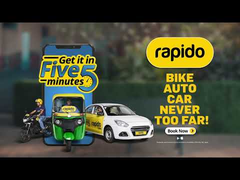 Rapido-5 Minute Main Bike Auto Car