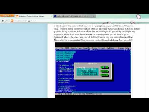 how to remove linker error in turbo c