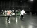 JD McElroy in Chris brown forever rehersal