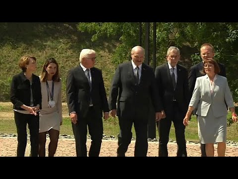 Bundesprsidenten Deutschlands und sterreichs gedenken in Maly Trostenez