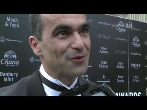 Everton stars hit the blue carpet
