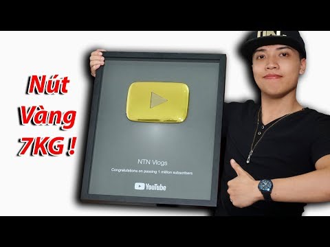 NTN Trên Tay Nút Play Mạ Vàng Nặng 7KG ( Gold Play Button 7KG)