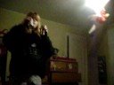 hahah me chugging some beer .