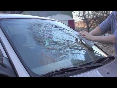 how to remove rain x from windshield