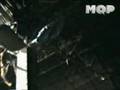 Sokol trepado al techo del Galpón 11 en Rosario