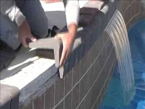 Pool Coping on Concrete using Mason Bond Masonry Adhesive