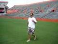 Steven frolicking in Ben Hill Griffin Stadium