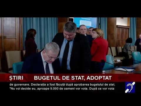 Bugetul de stat, adoptat astăzi