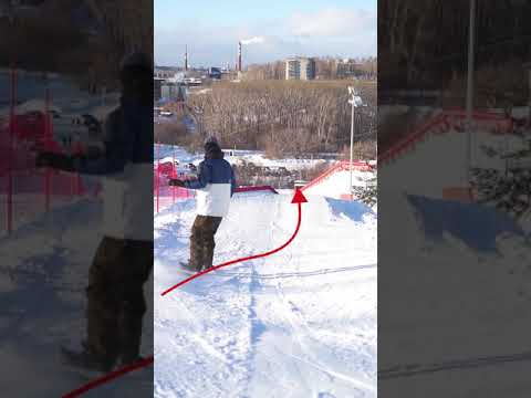 Прямой прыжок на сноуборде