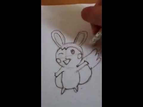 how to draw emolga