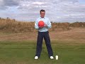 Golf Lessons - Practice drill - using a ball to help body movement