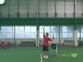 サーブ／後ろ