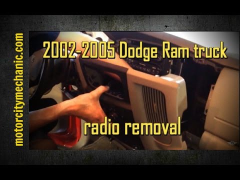 2005 Dodge Ram radio removal