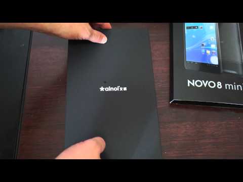 Ainol Novo8 mini Tablet PC ATM7021 7.85" first look unboxing