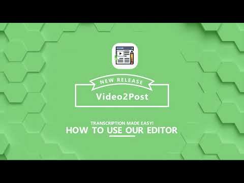 Video2Post - Transcript media, add rich media cuts export to Doc, PDF, Wordpress Post & HTML!