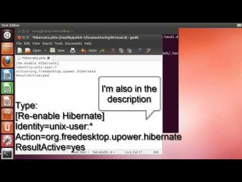 how to enable hibernate in ubuntu