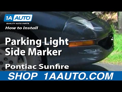 How To Install Parking Light Side Marker Pontiac Sunfire 95-02 1AAuto.com