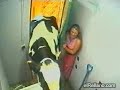 cow at bathroom
