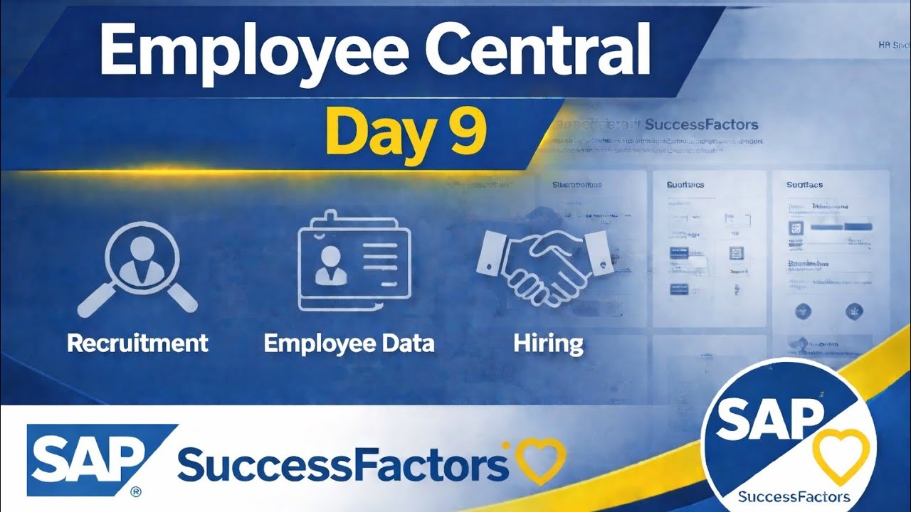 SAP SuccessFactors Employee Central Complete Course Day 9 | Objects