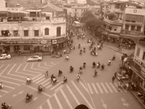 hanoi traffic from above