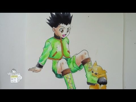 how to draw hunter x hunter step by step