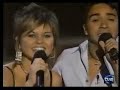 Gala de OT en la que canta Nuria junto a Luis Fonsi intepretando Con la fuerza del corazon