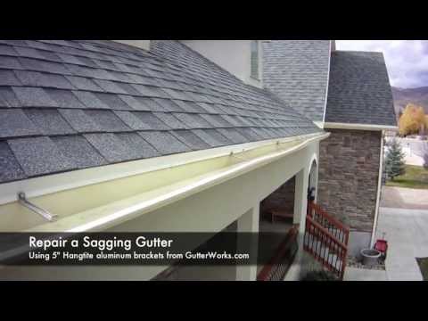 how to seal a gutter leak